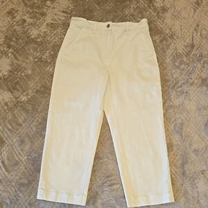 Everlane Women's Wide Leg Cream Beige Jeans Size 10 Short